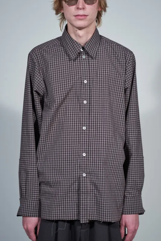 CF.22.04.02.04 NORMAL SHIRT medium shirting brown check sold by Camiel Fortgens