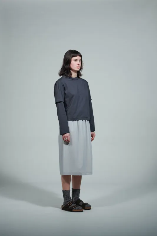 CF.22.01.05.02 DOUBLE NORMAL TEE light jersey grey green made by Camiel Fortgens