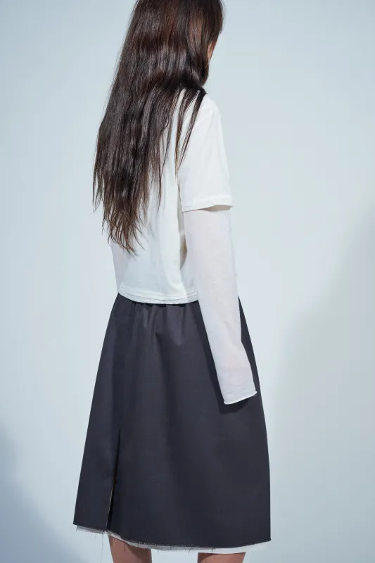 CF.22.01.05.01 DOUBLE NORMAL TEE wool/cotton off-white made by Camiel Fortgens