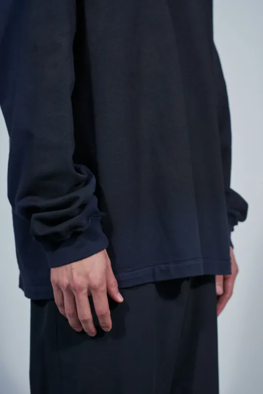 CF.22.01.04.05 PAINTED BIG TEE LS heavy jersey navy/brown sold by Camiel Fortgens