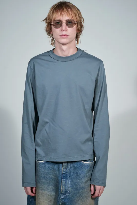 CF.22.01.02.03 NORMAL TEE LS light jersey dark grey sold by Camiel Fortgens