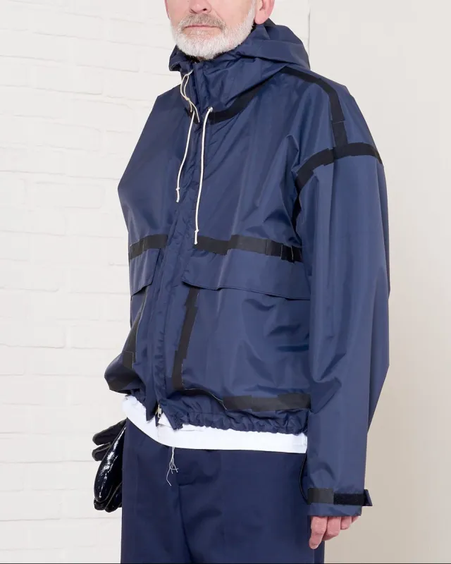 CF.21.10.02.01 TAPED OUTDOOR JACKET 3 layer navy made by Camiel Fortgens