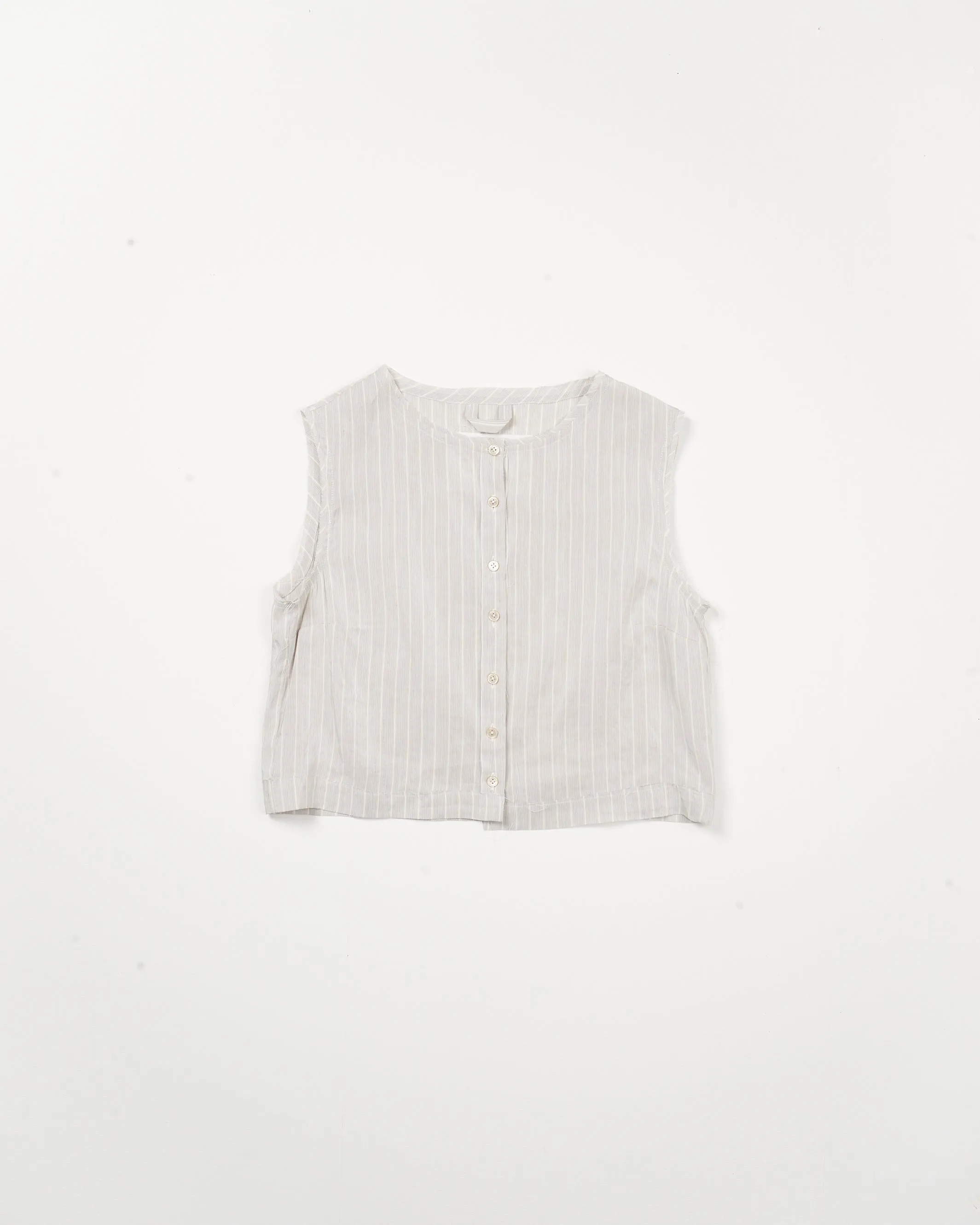 CF.21.05.01.02 SQUARE TOP linen shirting grey/white stripe sold by Camiel Fortgens product image thumbnail 2