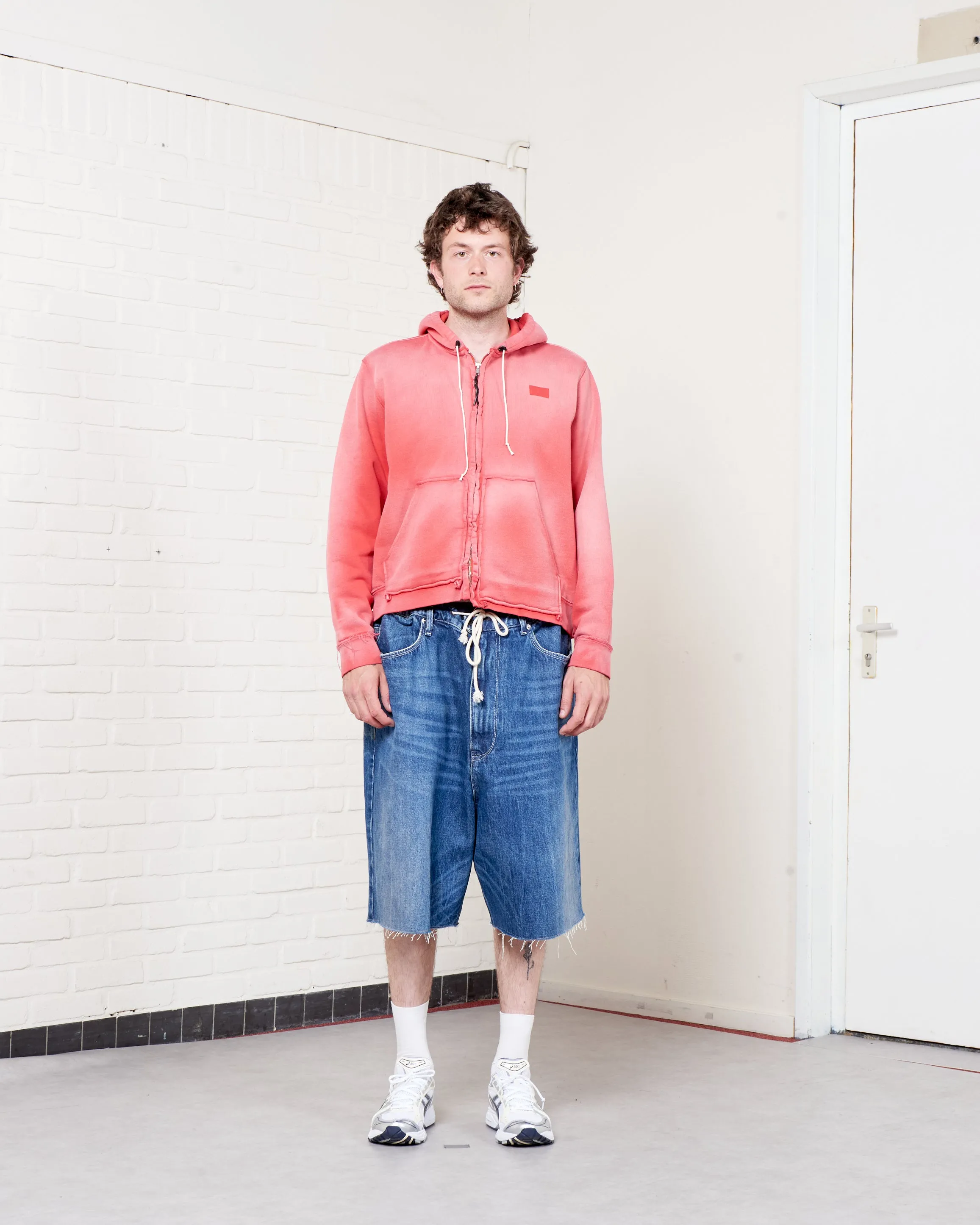 CF.21.02.02.02 FITTED ZIP HOODIE heavy sweat red sunfade sold by Camiel Fortgens product image thumbnail 5