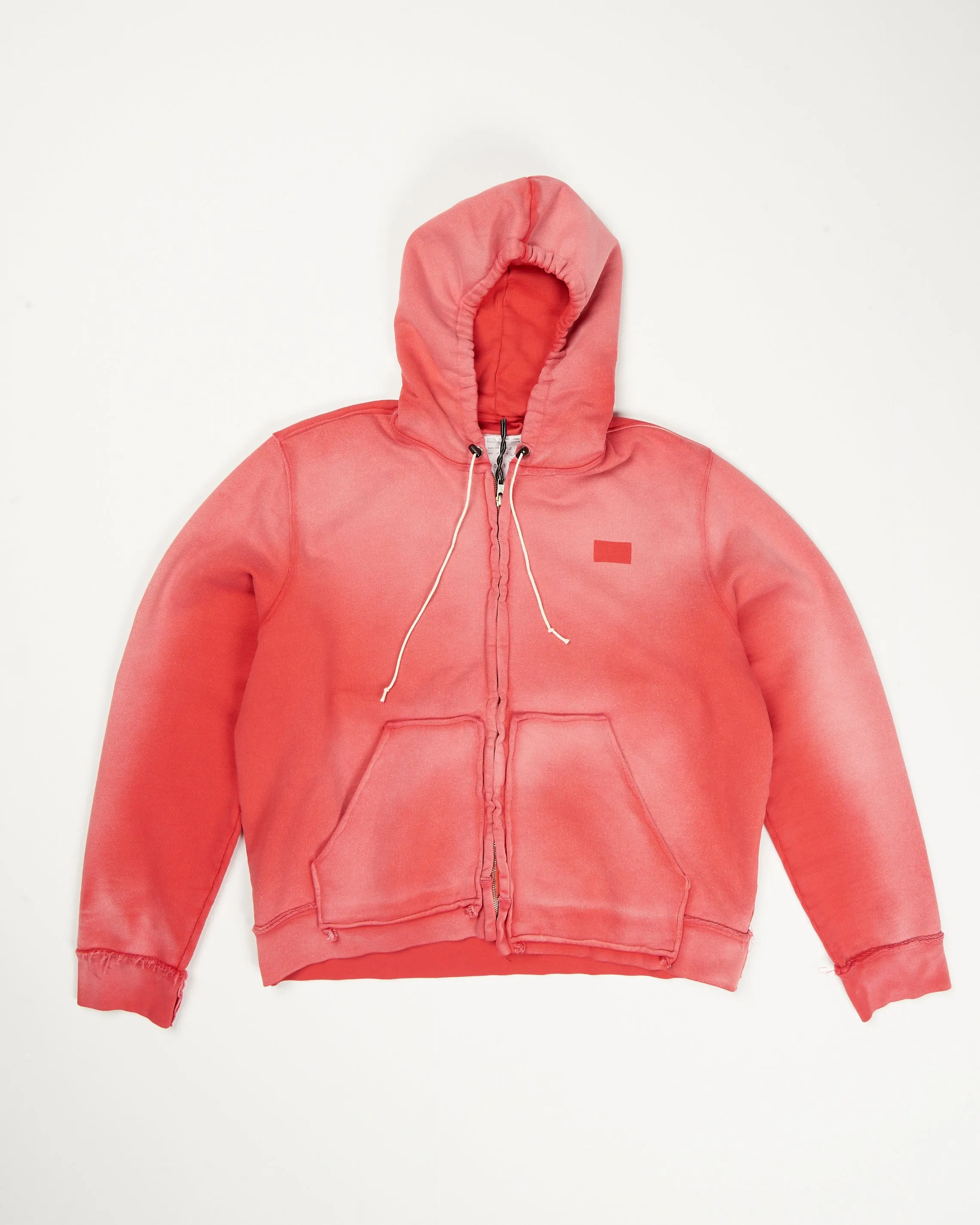 CF.21.02.02.02 FITTED ZIP HOODIE heavy sweat red sunfade sold by Camiel Fortgens product image thumbnail 2