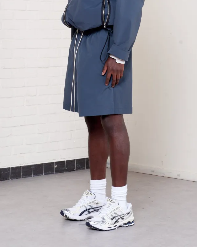 CF.21.13.01.05 KNEE SHORTS technical nylon petrol made by Camiel Fortgens