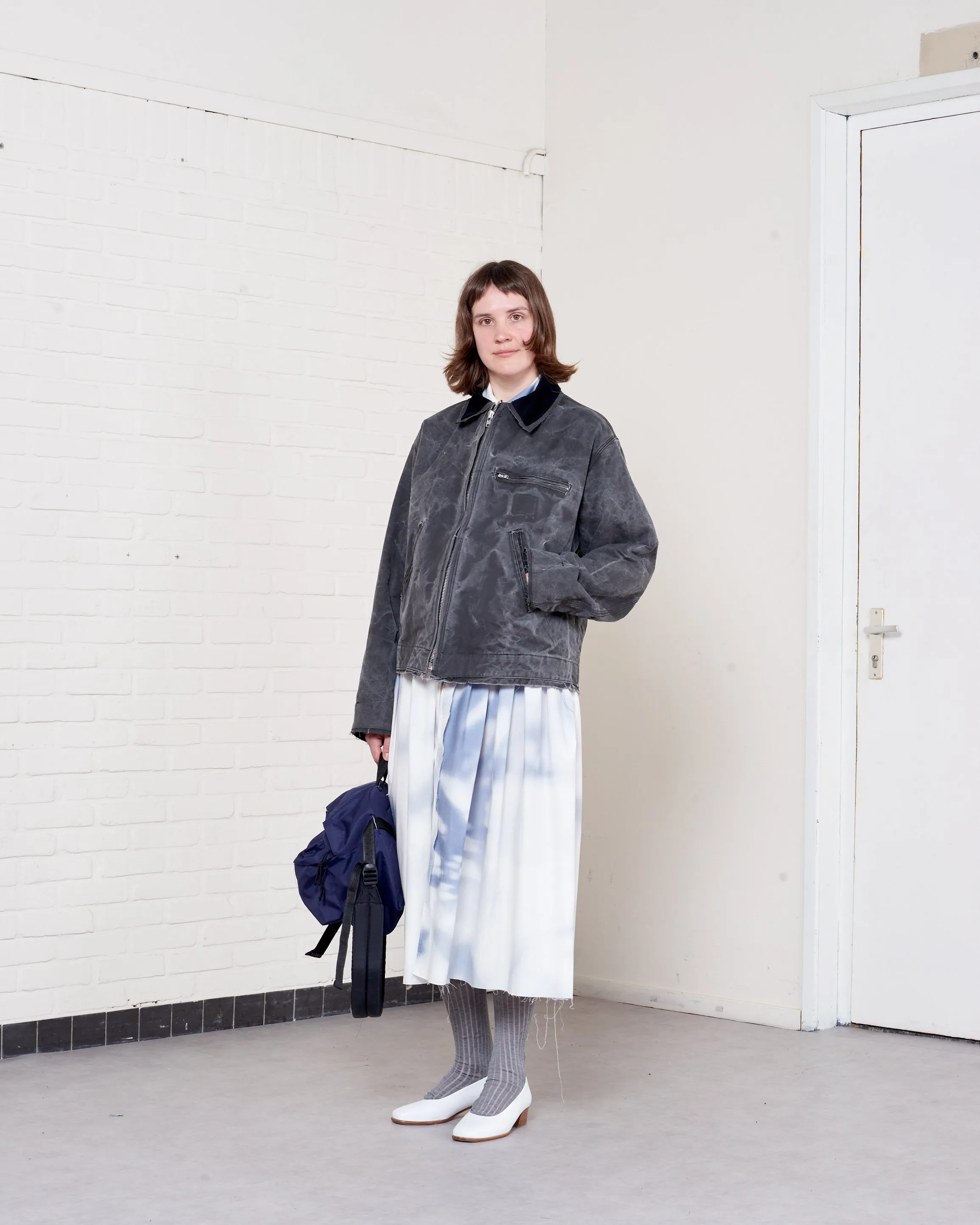 CF.21.10.01.02 WORKER JACKET washed canvas black vintage wash sold by Camiel Fortgens product image thumbnail 5