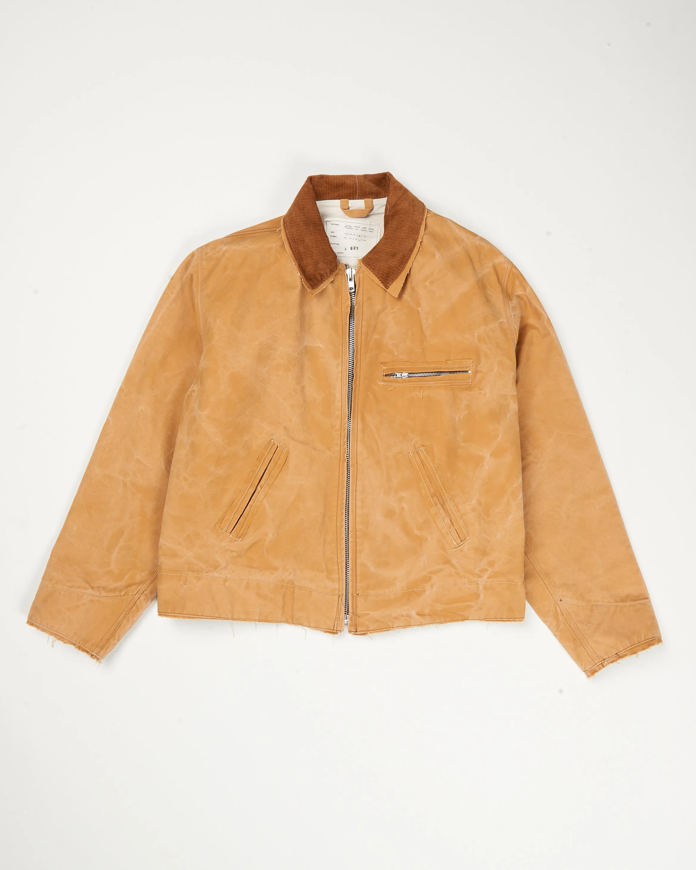 CF.21.10.01.01 WORKER JACKET washed canvas sand vintage wash sold by Camiel Fortgens product image thumbnail 2