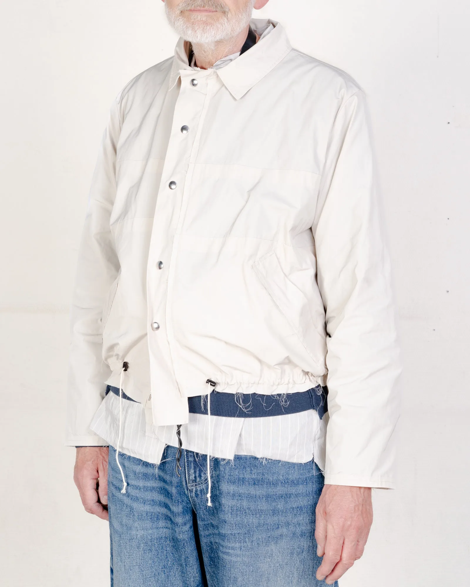 CF.21.09.01.01 SIMPLE JACKET technical twill sand sold by Camiel Fortgens