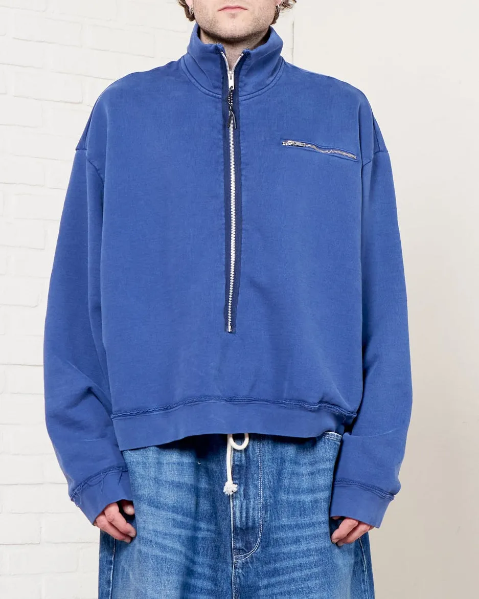 CF.21.02.03.02 HALF ZIP heavy sweat navy sold by Camiel Fortgens