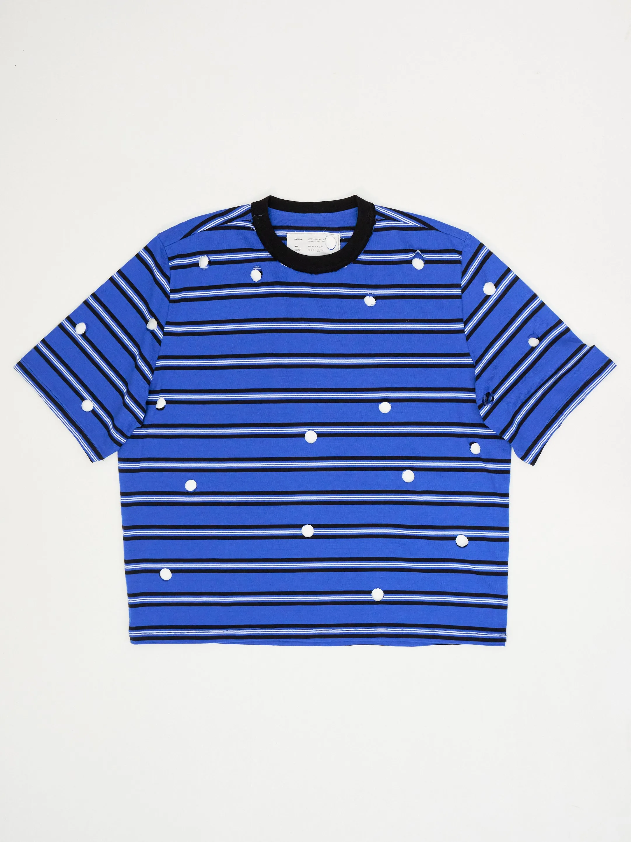 CF.21 RESEARCH HOLES TEE RIB JERSEY BLUE/BLACK/WHITE STRIPE sold by Camiel Fortgens product image thumbnail 2