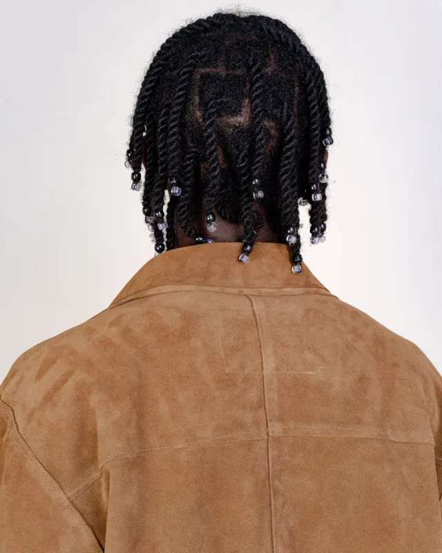 CF.21.16.01.01 PIECES JACKET suede brown made by Camiel Fortgens