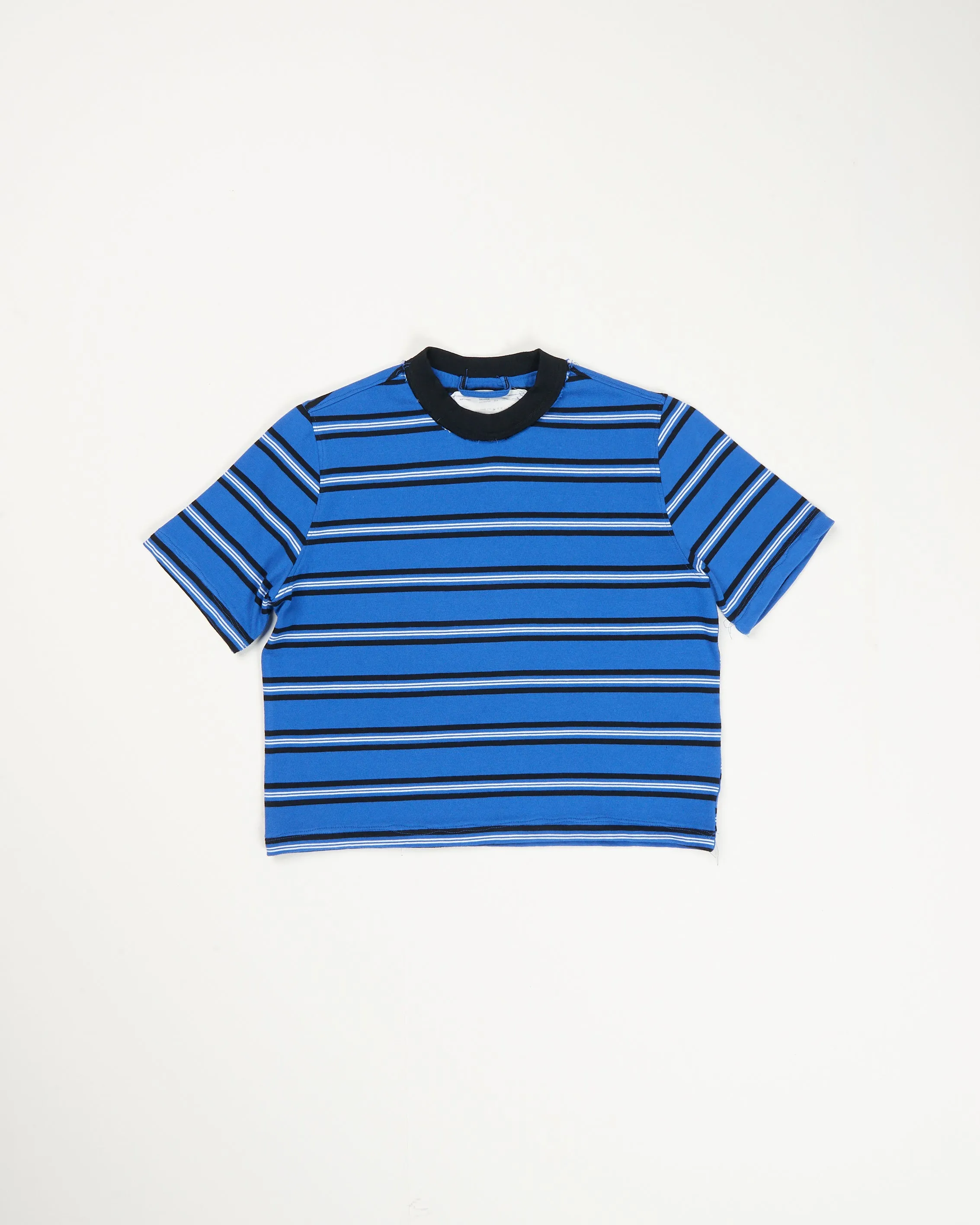 CF.21.01.03.05 NORMAL TEE SS rib jersey blue/black/white stripe sold by Camiel Fortgens product image thumbnail 2