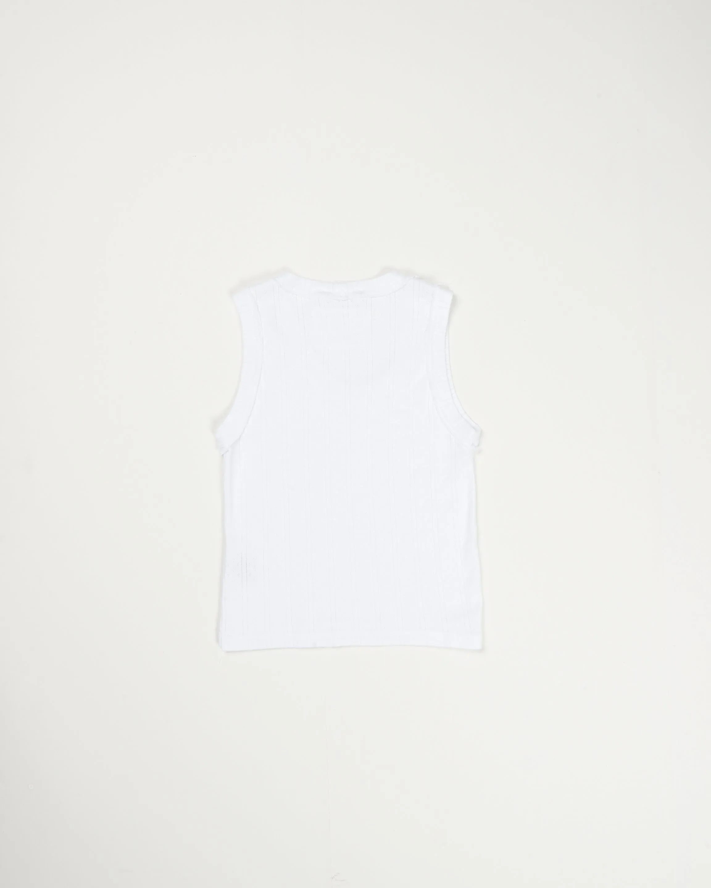 CF.21.01.02.01 TANK TOP ajur rib white sold by Camiel Fortgens product image thumbnail 3