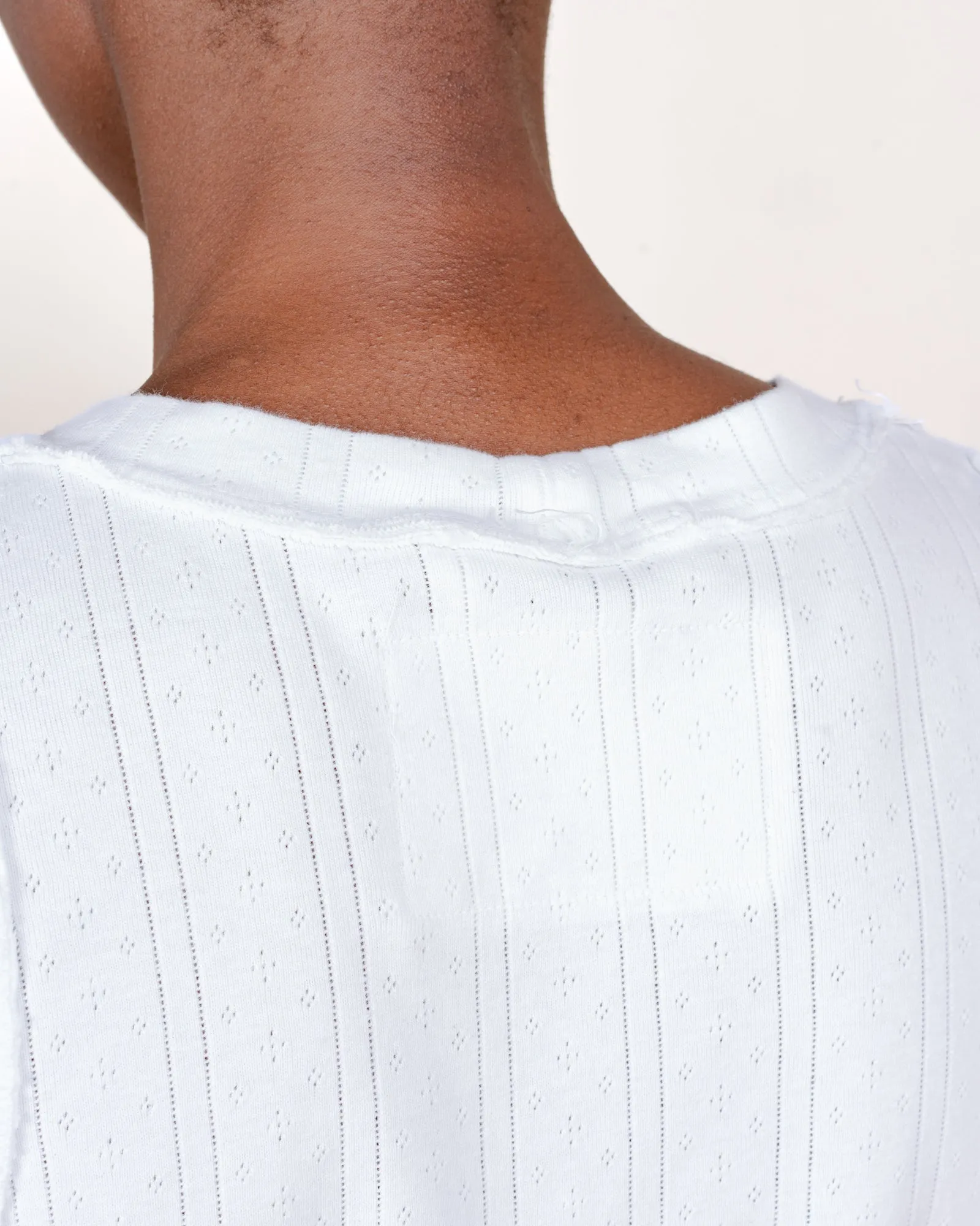 CF.21.01.02.01 TANK TOP ajur rib white sold by Camiel Fortgens product image thumbnail 4