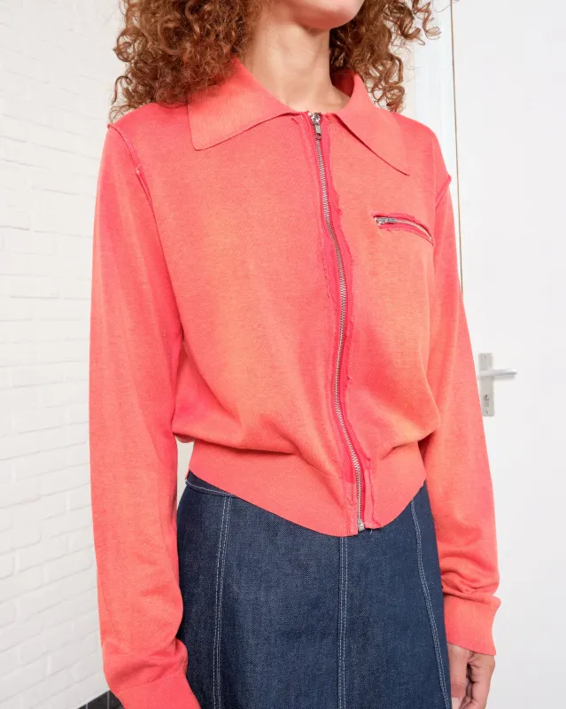 CF.21.03.01.01 70's CARDIGAN silk/cotton knit made by Camiel Fortgens