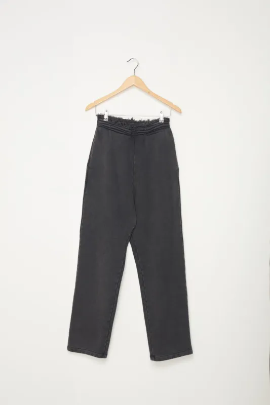 CF.18.02.03.01 SWEAT PANTS HEAVY SWEAT BLACK OLD DYE made by Camiel Fortgens
