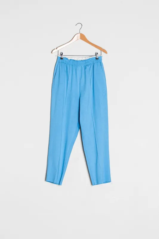CF.15.06.06.01 TRACK PANTS PUNTA JERSEY SPORT BLUE made by Camiel Fortgens