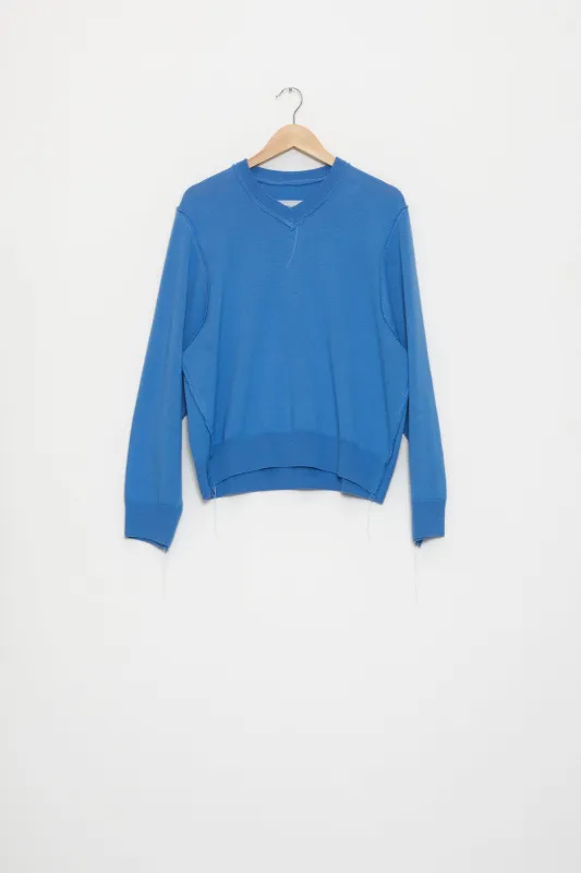CF.19.03.10.01 FRANKENSTEIN V-NECK blue made by Camiel Fortgens