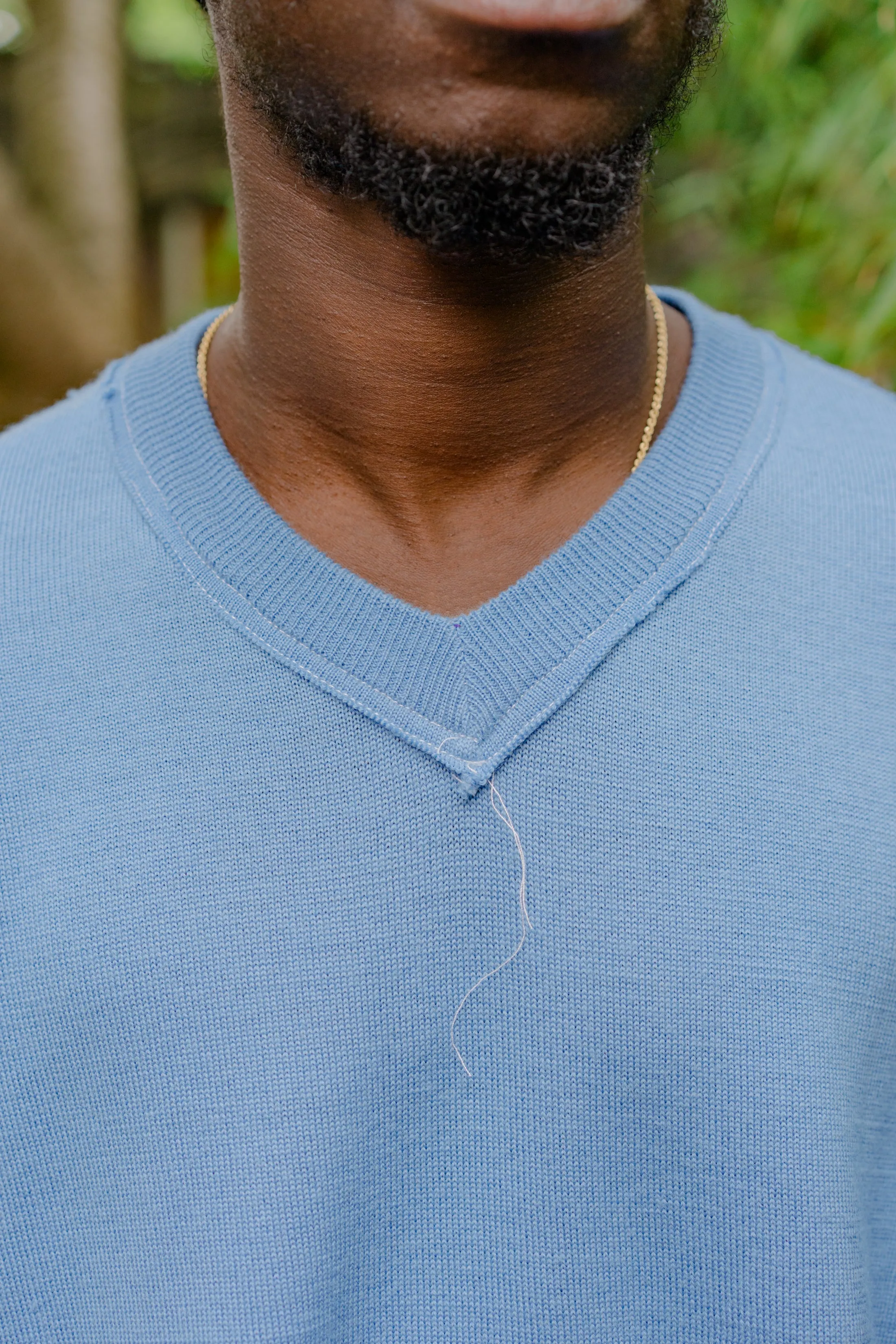 CF.19.03.10.01 FRANKENSTEIN V-NECK blue sold by Camiel Fortgens product image thumbnail 2