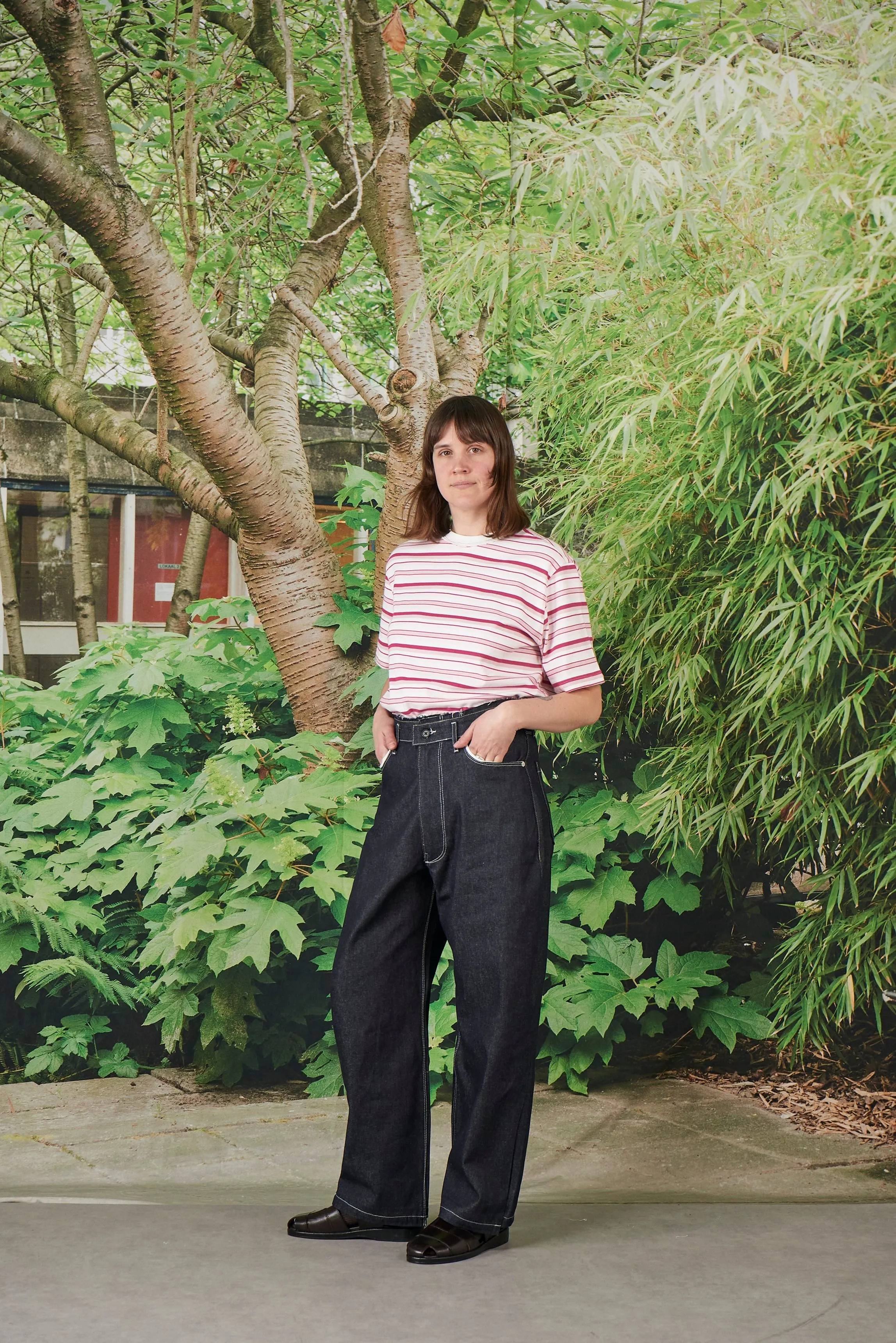CF.19.01.02.01 NORMAL TEE HEAVY JERSEY pink stripes sold by Camiel Fortgens product image thumbnail 3