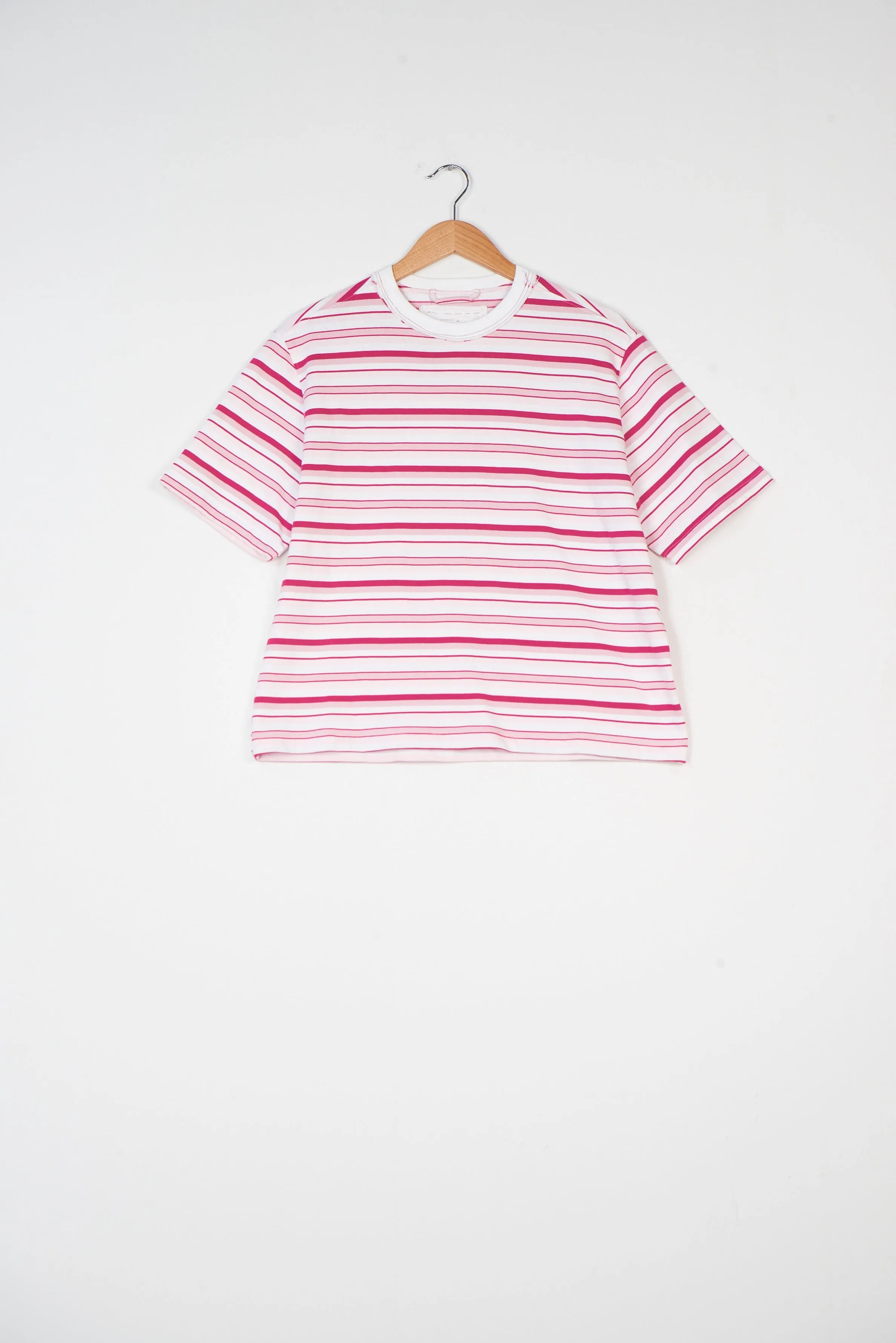 CF.19.01.02.01 NORMAL TEE HEAVY JERSEY pink stripes sold by Camiel Fortgens