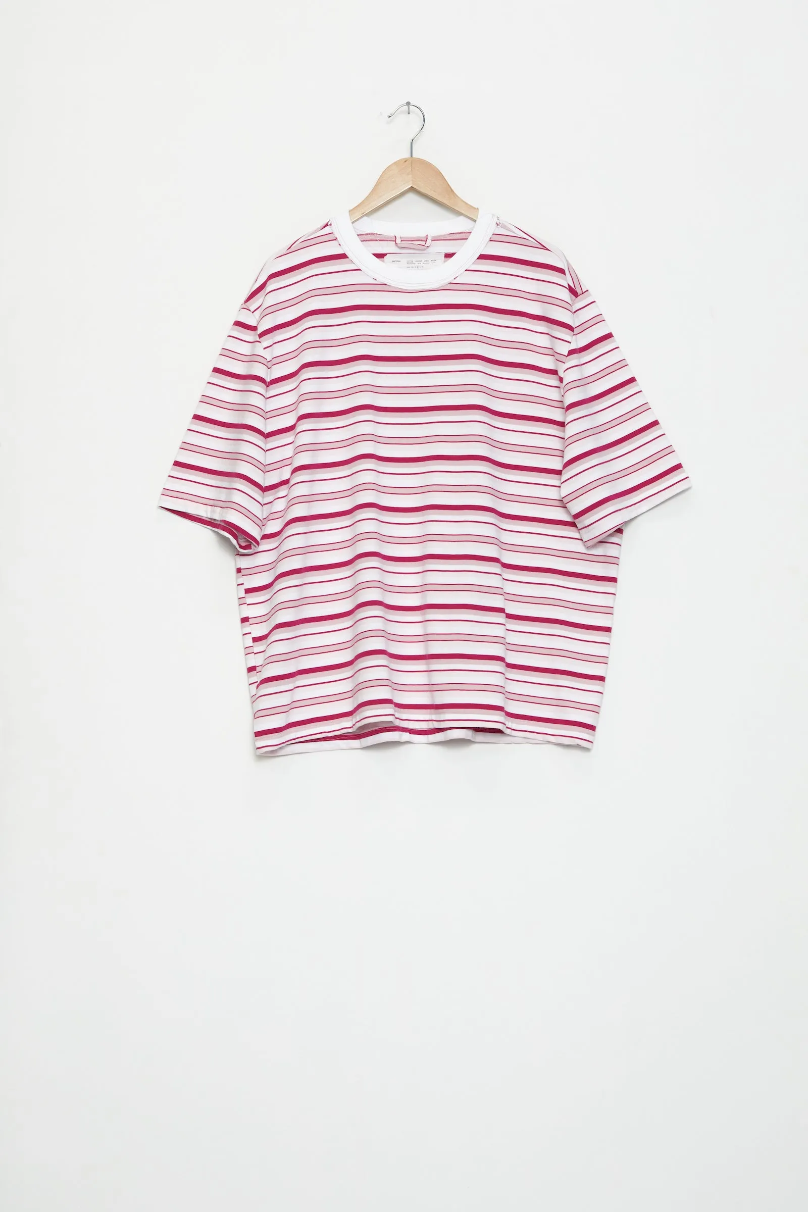 CF.19.01.01.01 BIG TEE HEAVY JERSEY pink stripes sold by Camiel Fortgens