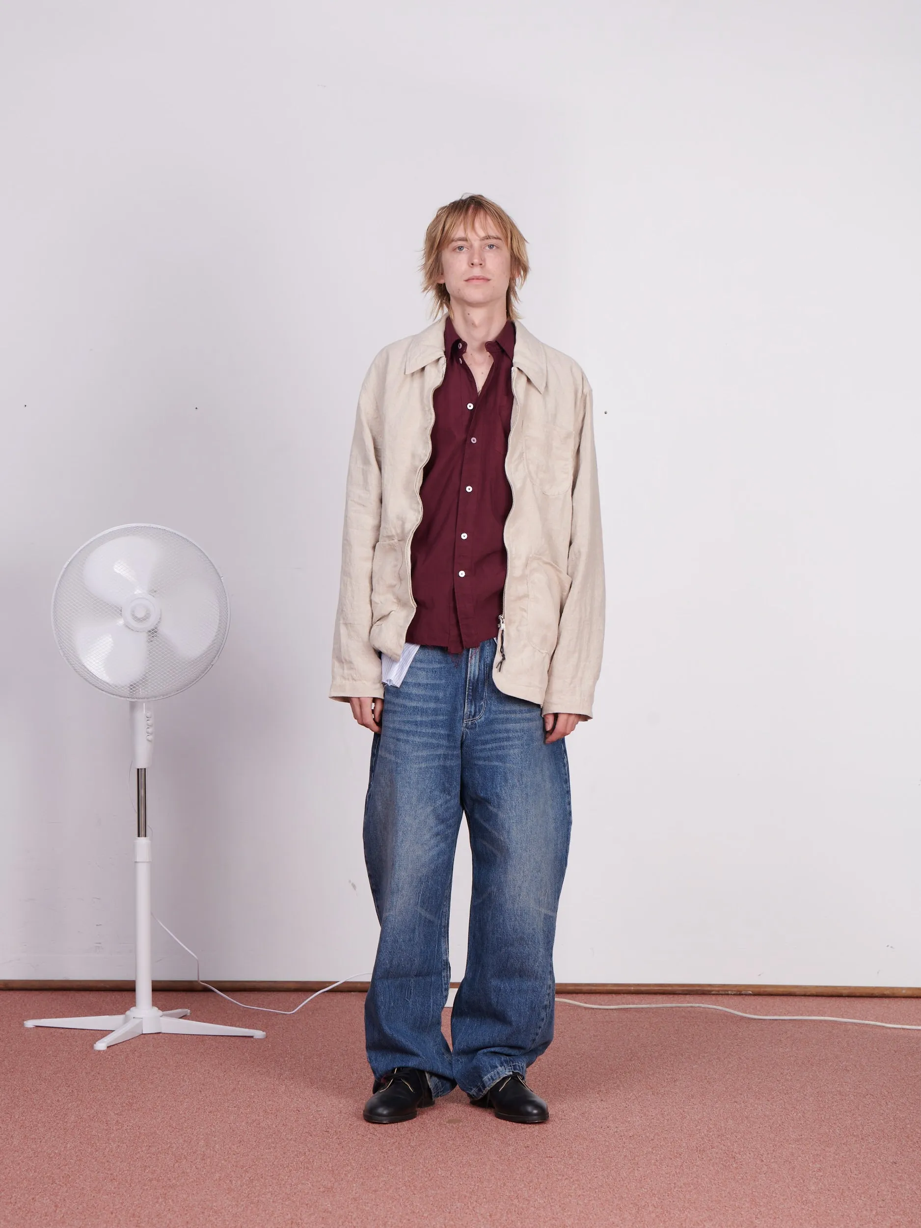 CF.23.09.03.02 CHORE JACKET medium weight linen sand sold by Camiel Fortgens product image thumbnail 4