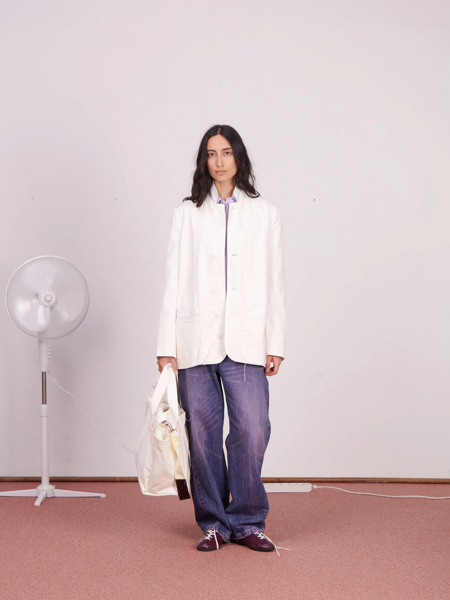 CF.23.09.02.03 SUIT JACKET light canvas optical white sold by Camiel Fortgens product image thumbnail 3