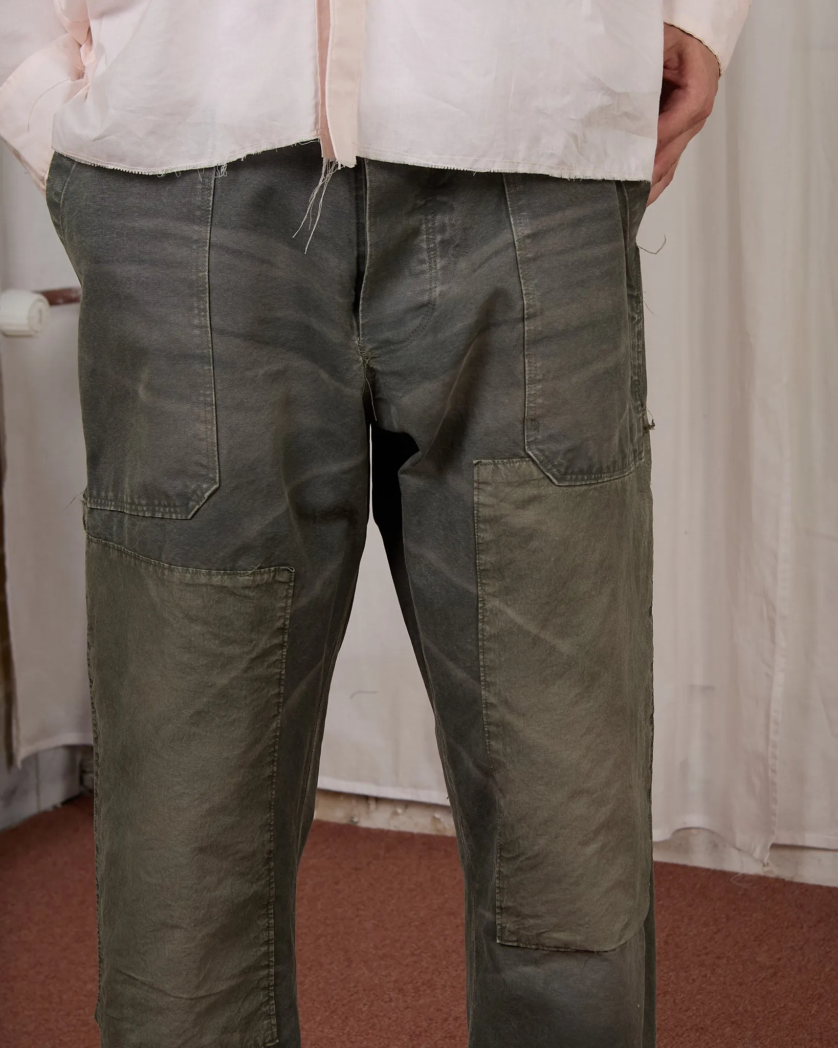 CF.23.06.03.02 FARMER PANTS heavy canvas black green sold by Camiel Fortgens product image thumbnail 3