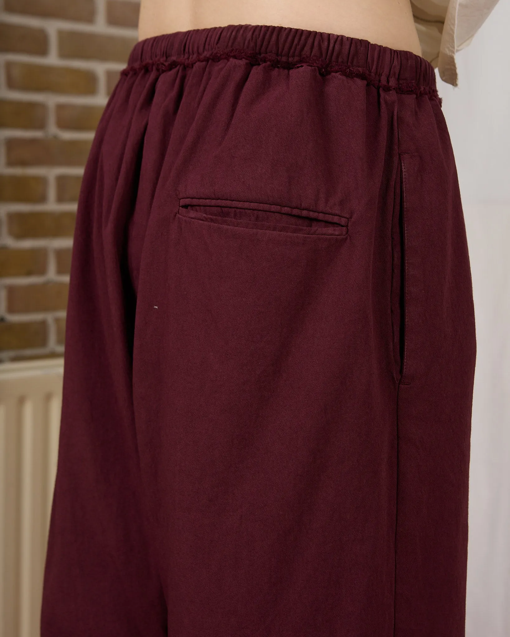 CF.23.06.02.01 SIMPLE PANTS washed twill burgundy sold by Camiel Fortgens product image thumbnail 3