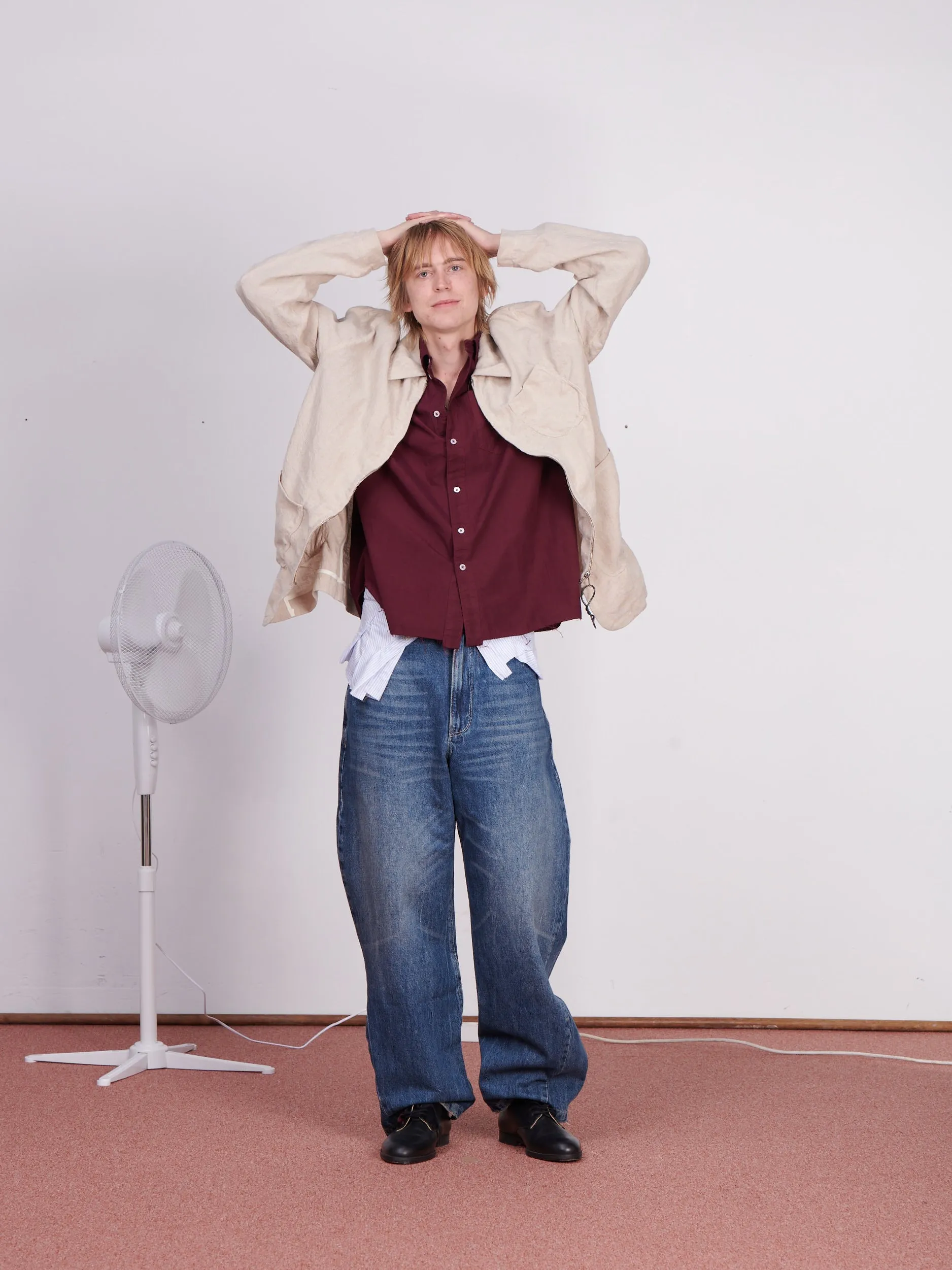 CF.23.RESEARCH.17.04 CUT-OFF PANTS denim + shirting denim/shirting sold by Camiel Fortgens