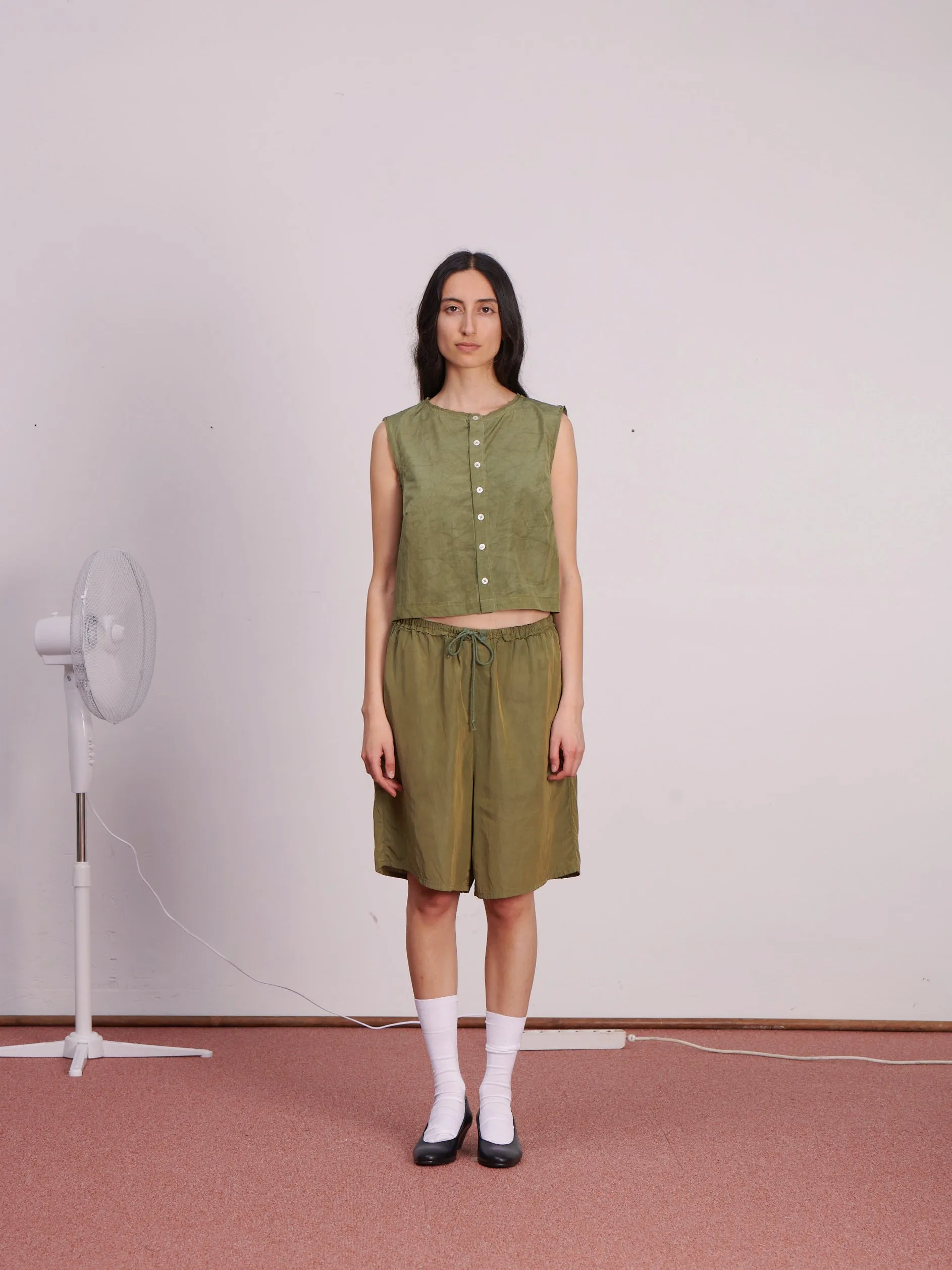 CF.23.13.02.04 KNEE SHORTS viscose sage green sold by Camiel Fortgens product image thumbnail 3