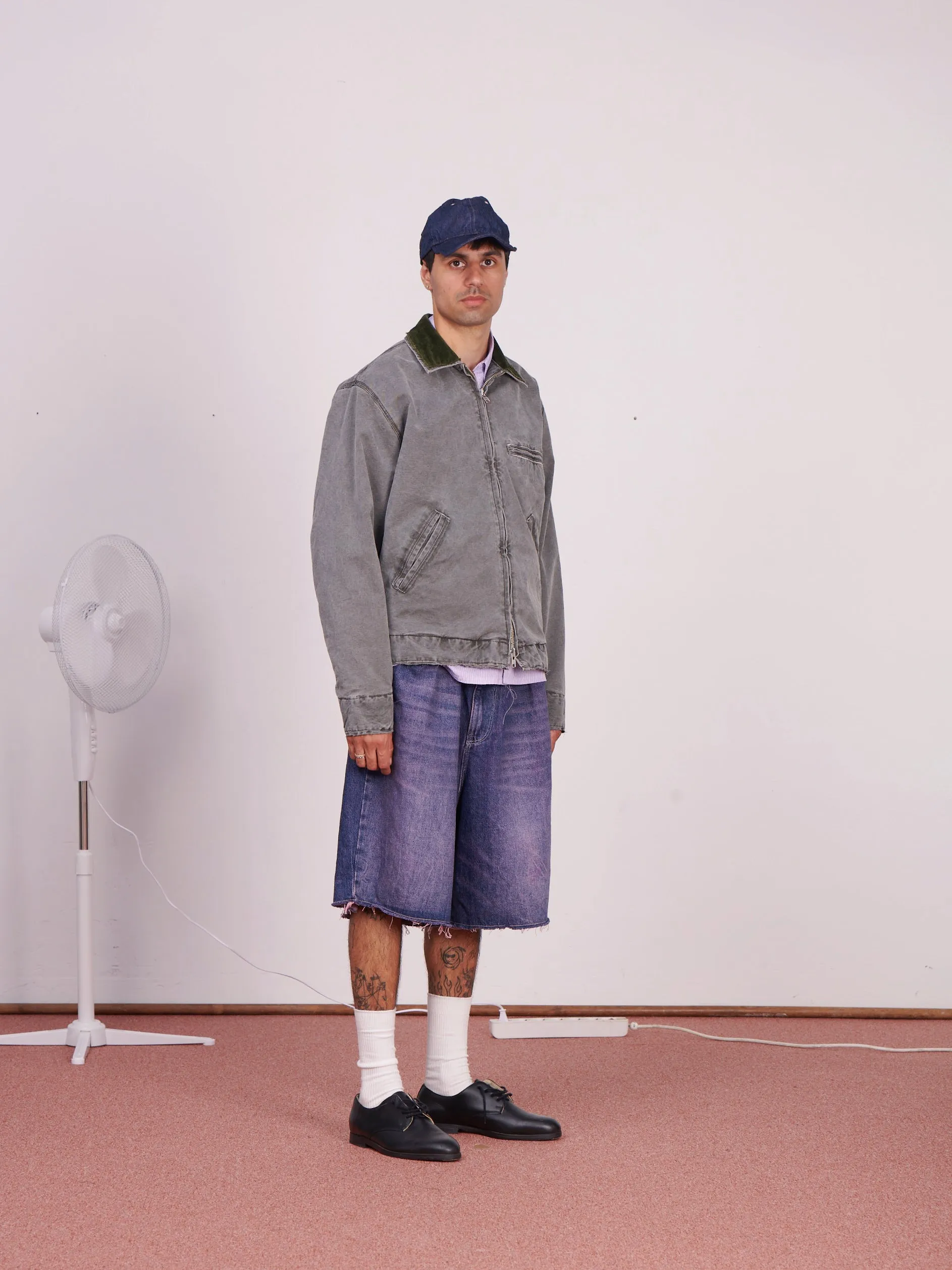 CF.23.10.03.01 WORKER JACKET heavy canvas black green sold by Camiel Fortgens
