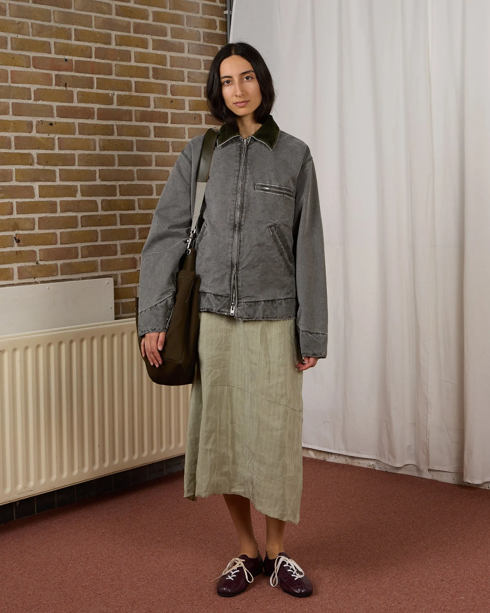 CF.23.10.03.01 WORKER JACKET heavy canvas black green sold by Camiel Fortgens product image thumbnail 5