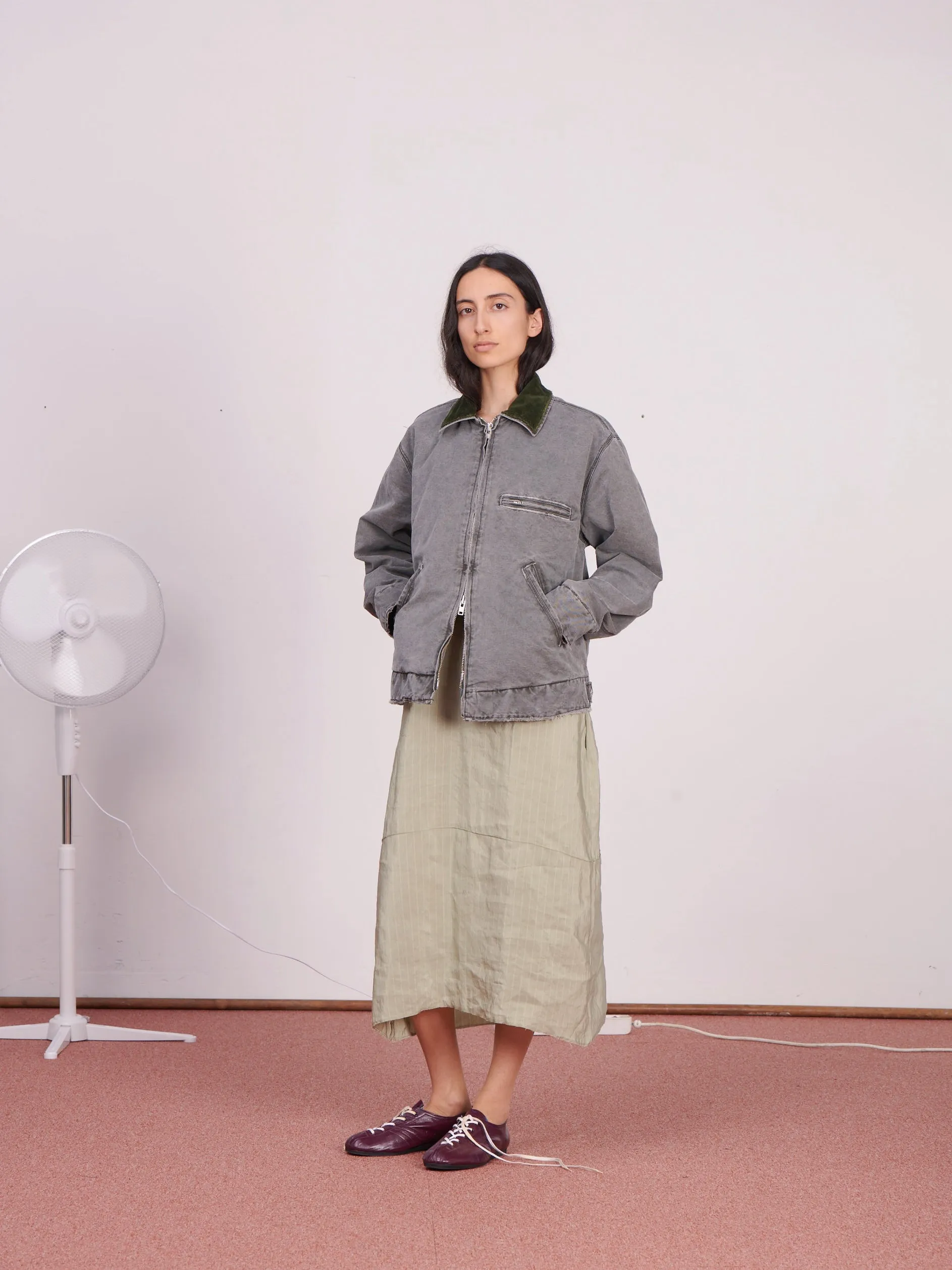 CF.23.10.03.01 WORKER JACKET heavy canvas black green sold by Camiel Fortgens product image thumbnail 2