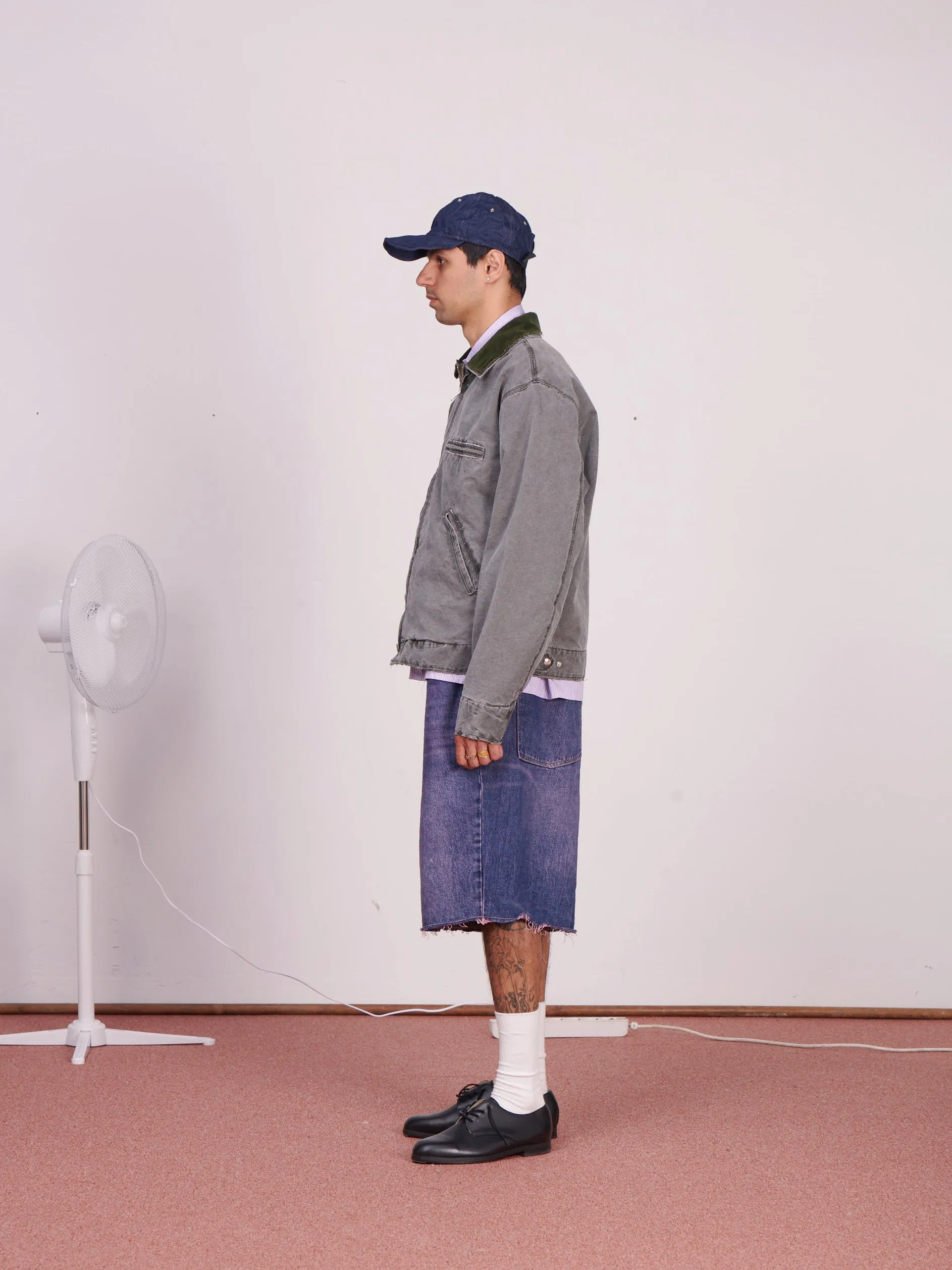CF.23.10.03.01 WORKER JACKET heavy canvas black green sold by Camiel Fortgens product image thumbnail 3