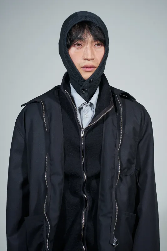 CF.22.11.06.01 BALACLAVA HOOD brown made by Camiel Fortgens