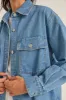 Rhythm Oversized Denim Shacket sold by JUNE SWIMWEAR