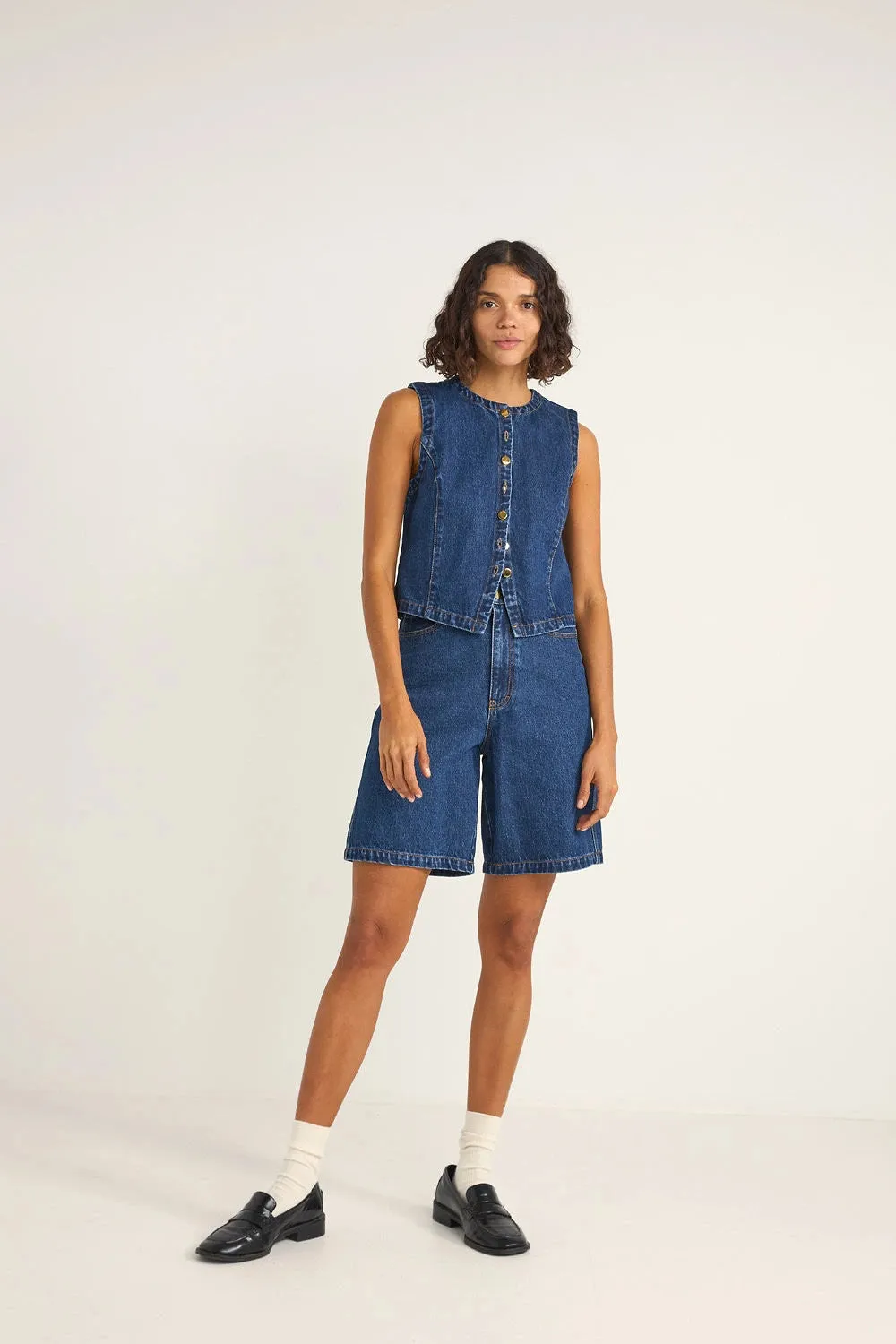 Rhythm Gia Denim Jorts sold by JUNE SWIMWEAR product image thumbnail 5