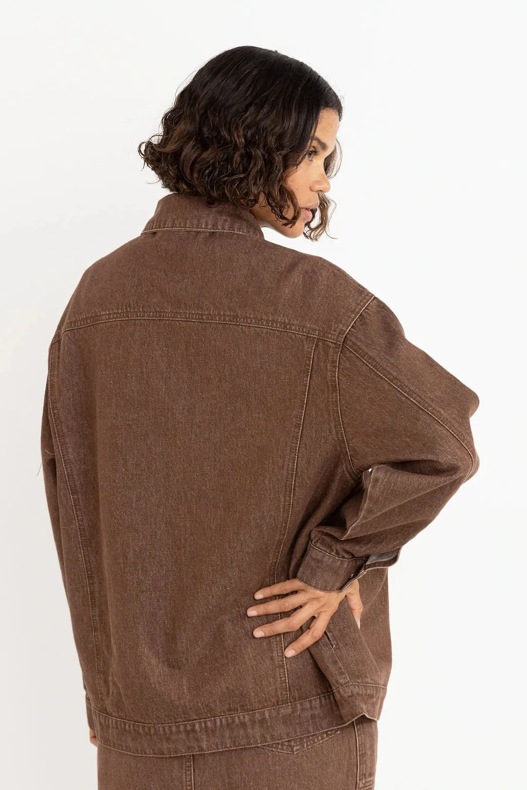 Rhythm Oversized Denim Jacket sold by JUNE SWIMWEAR product image thumbnail 2