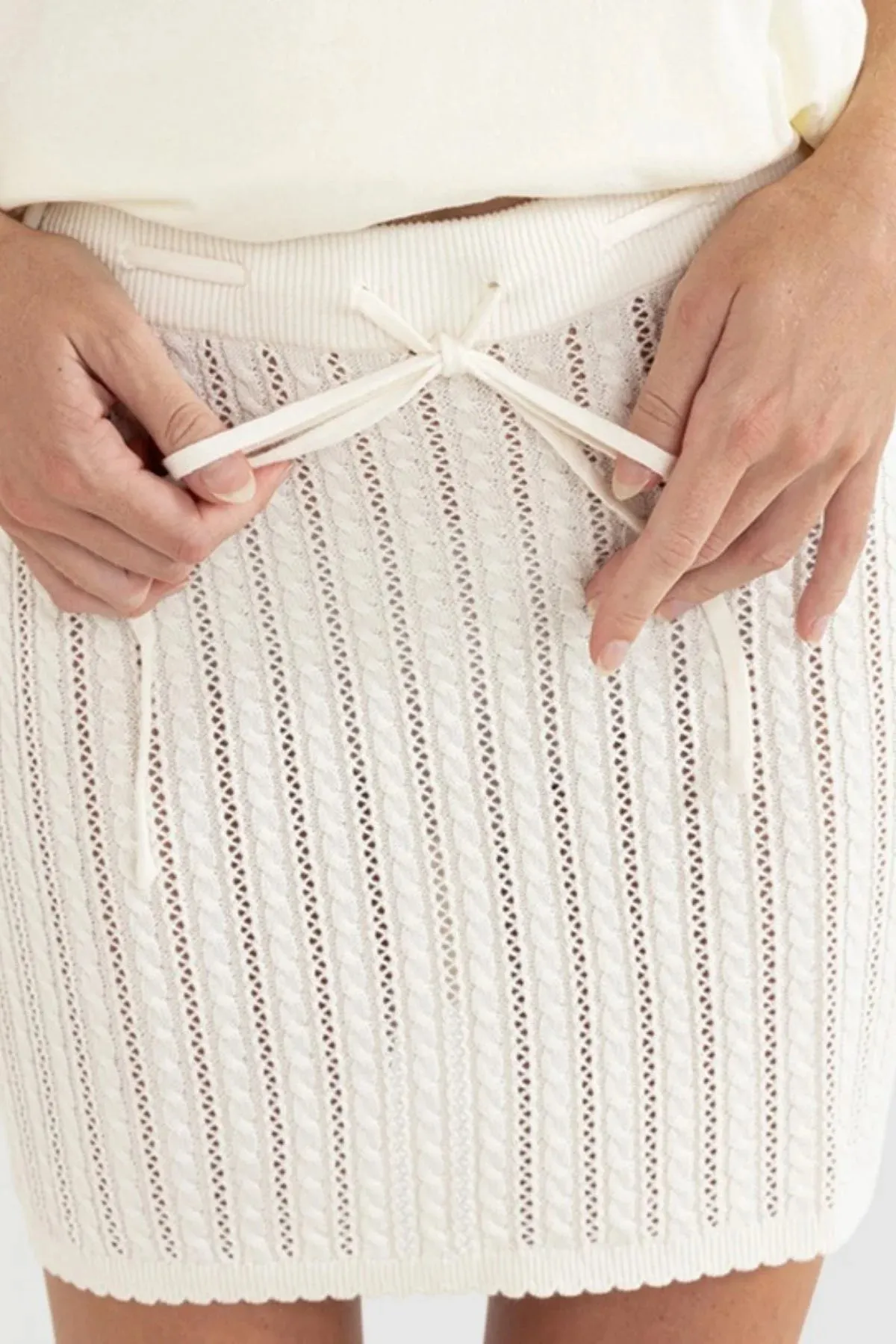 Rhythm Scallop Knit Mini Skirt sold by JUNE SWIMWEAR product image thumbnail 3