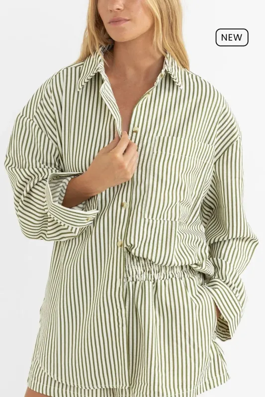 Rhythm Cove Stripe Long Sleeve Shirt sold by JUNE SWIMWEAR