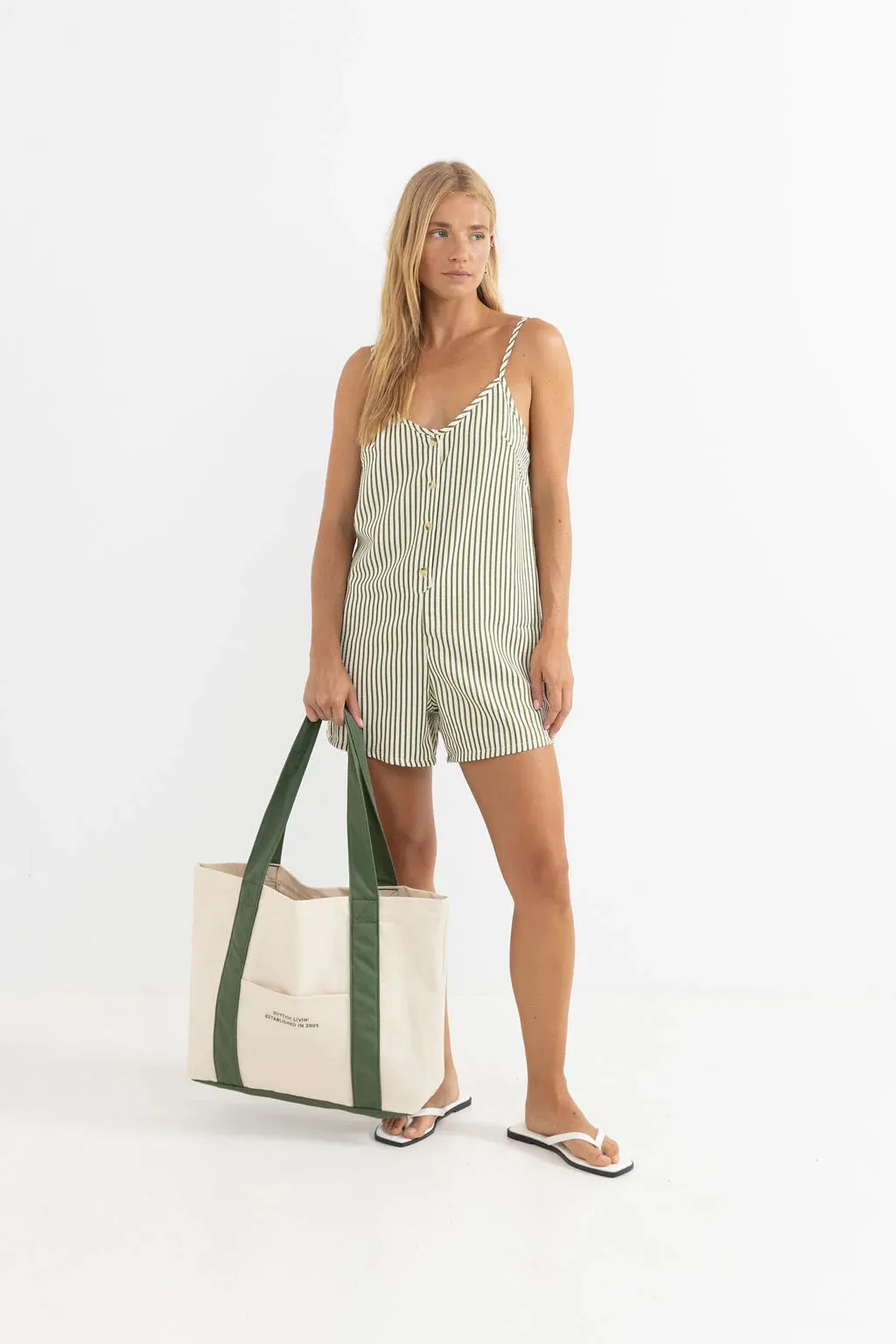 Rhythm Cove Stripe Adjustable Romper sold by JUNE SWIMWEAR product image thumbnail 4