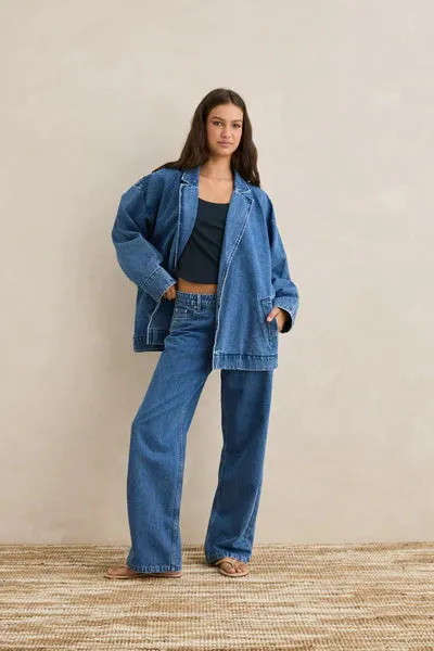 Rhythm Shoreline Denim Pant sold by JUNE SWIMWEAR product image thumbnail 3