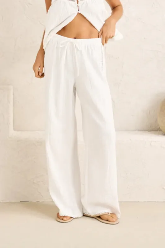 Rhythm Macy Scallop Pant made by Rhythm.