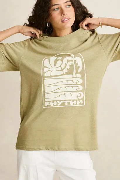 Rhythm Palm And Sun Oversize T-Shirt sold by JUNE SWIMWEAR product image thumbnail 3