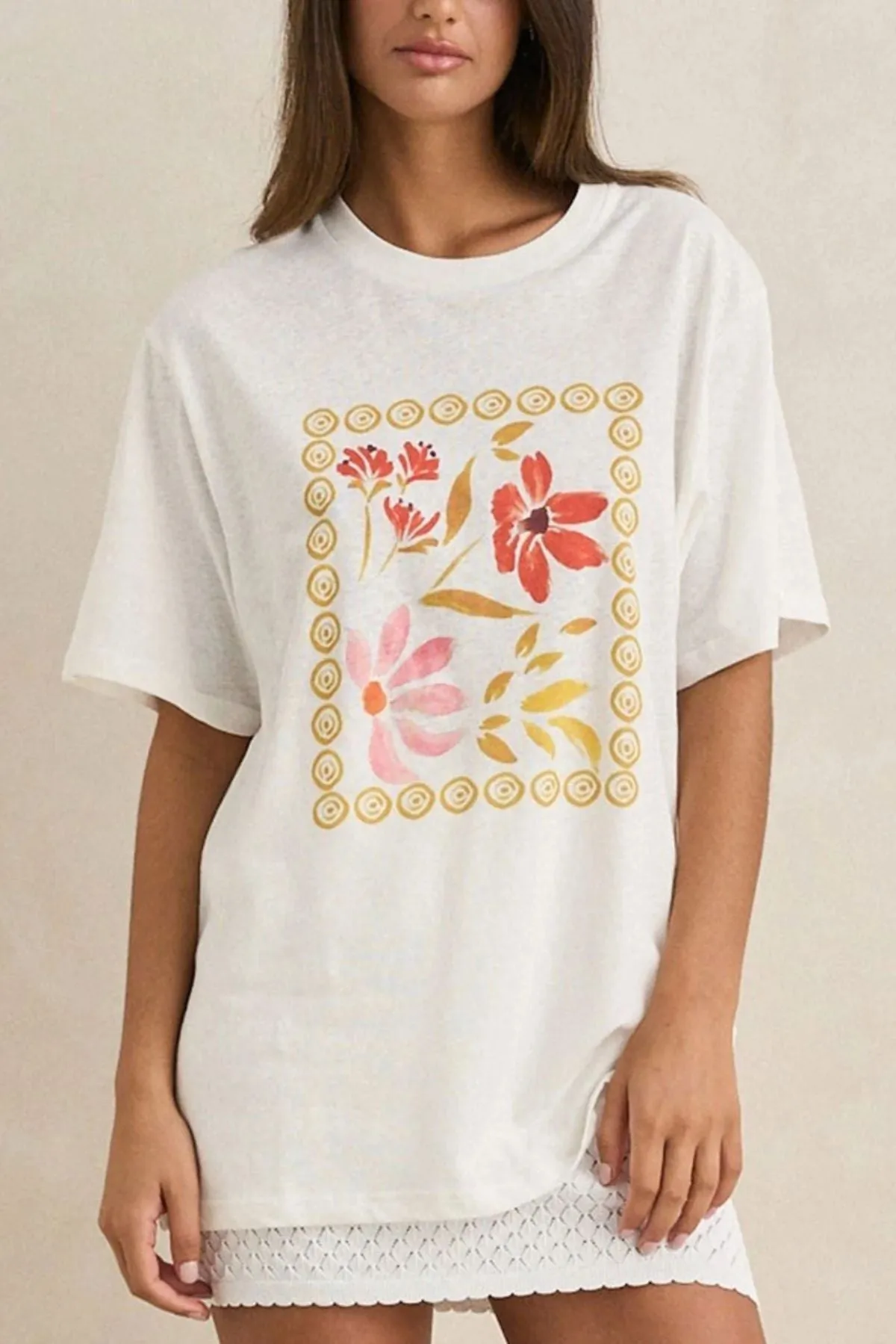 Rhythm Wildflower Oversized T-Shirt sold by JUNE SWIMWEAR