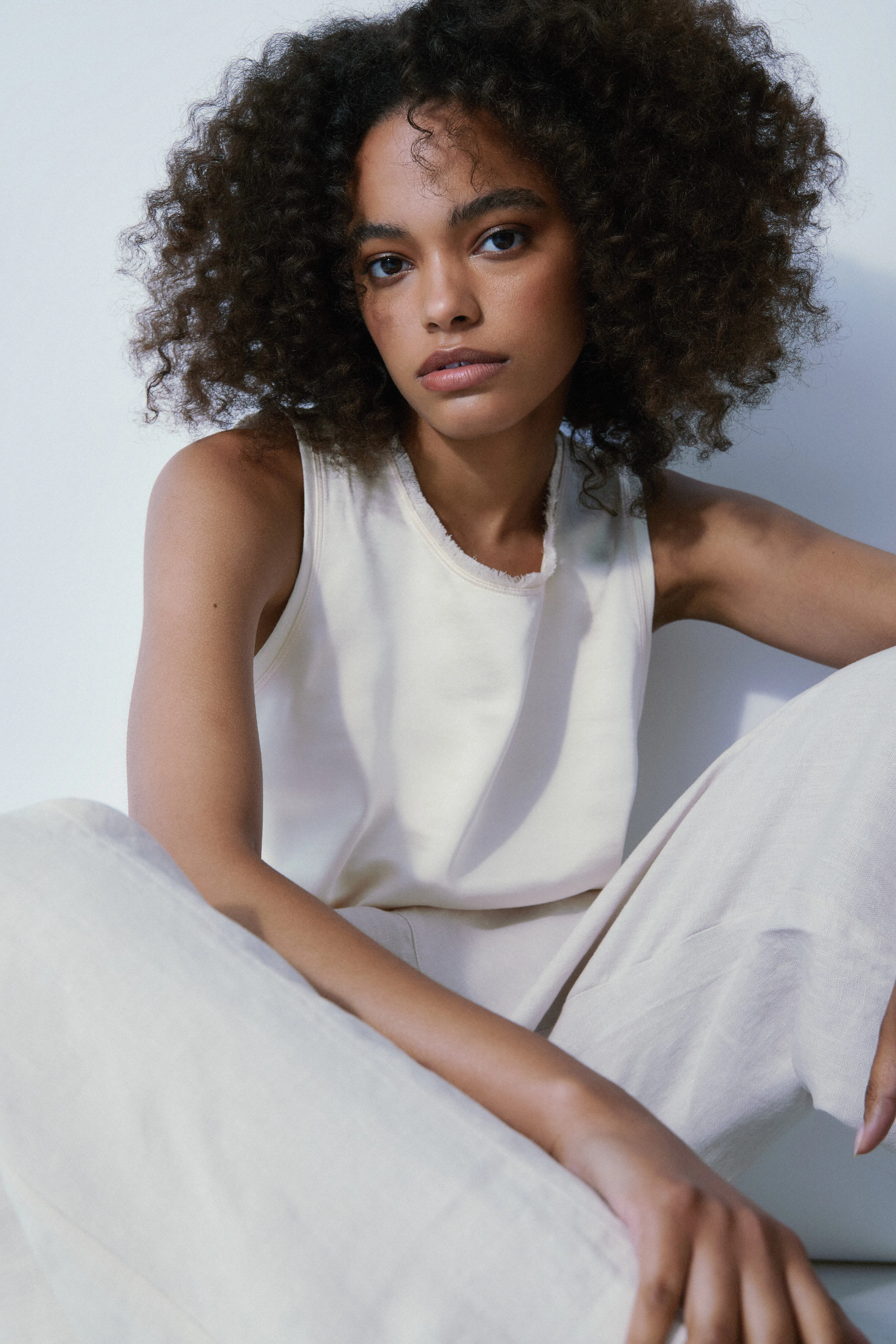 Sienna cream satin top sold by MELISSA NEPTON product image thumbnail 2