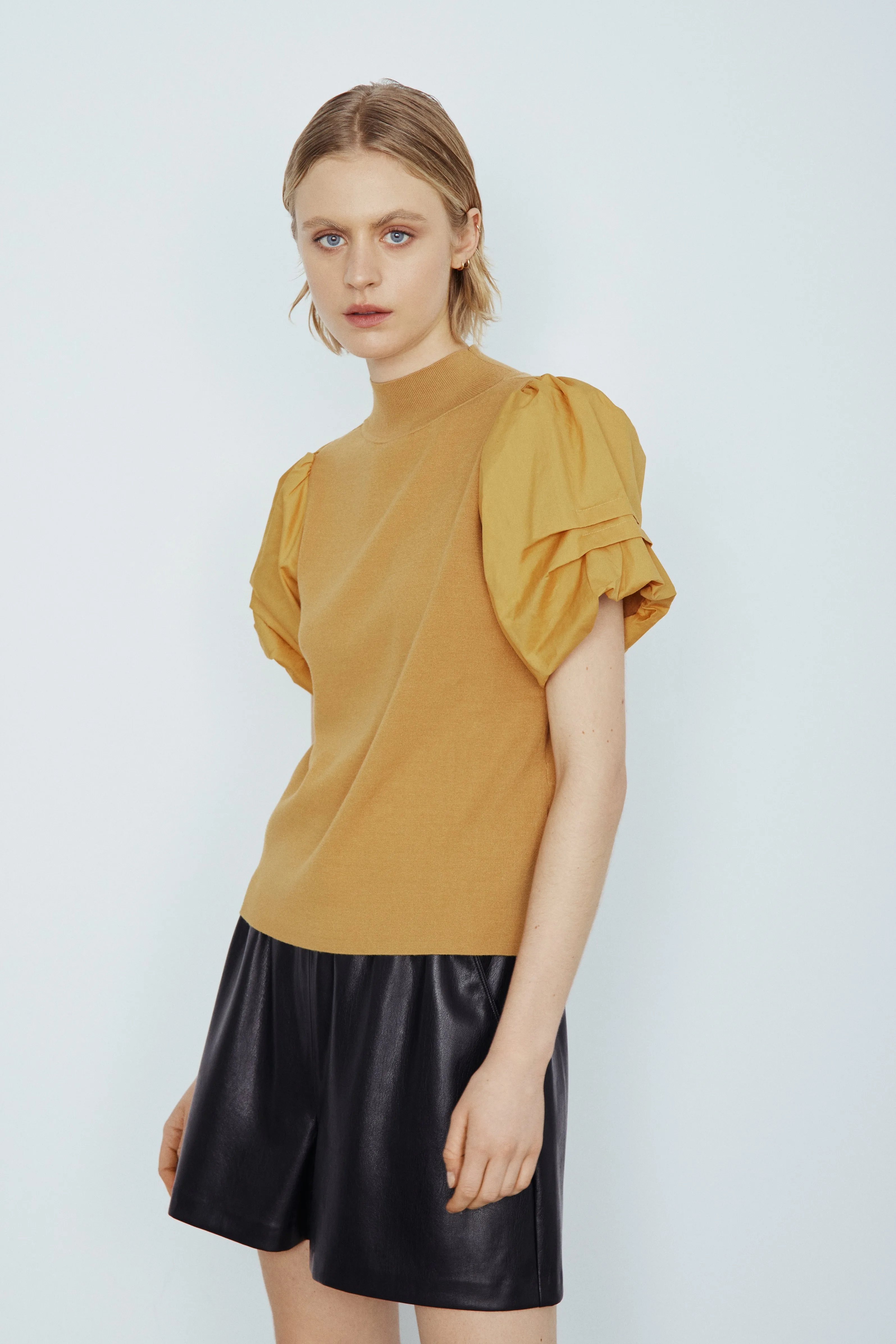 Mollie mixed media top sold by MELISSA NEPTON product image thumbnail 4